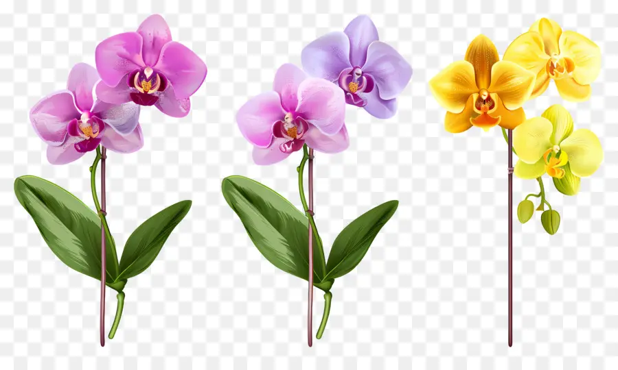 Fleur D'orchidée，Fleurs D'orchidées PNG