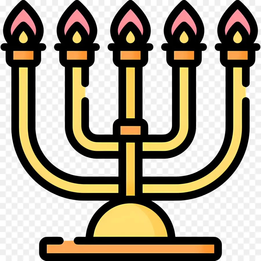 Hanoukka Menorah，Ménorah PNG