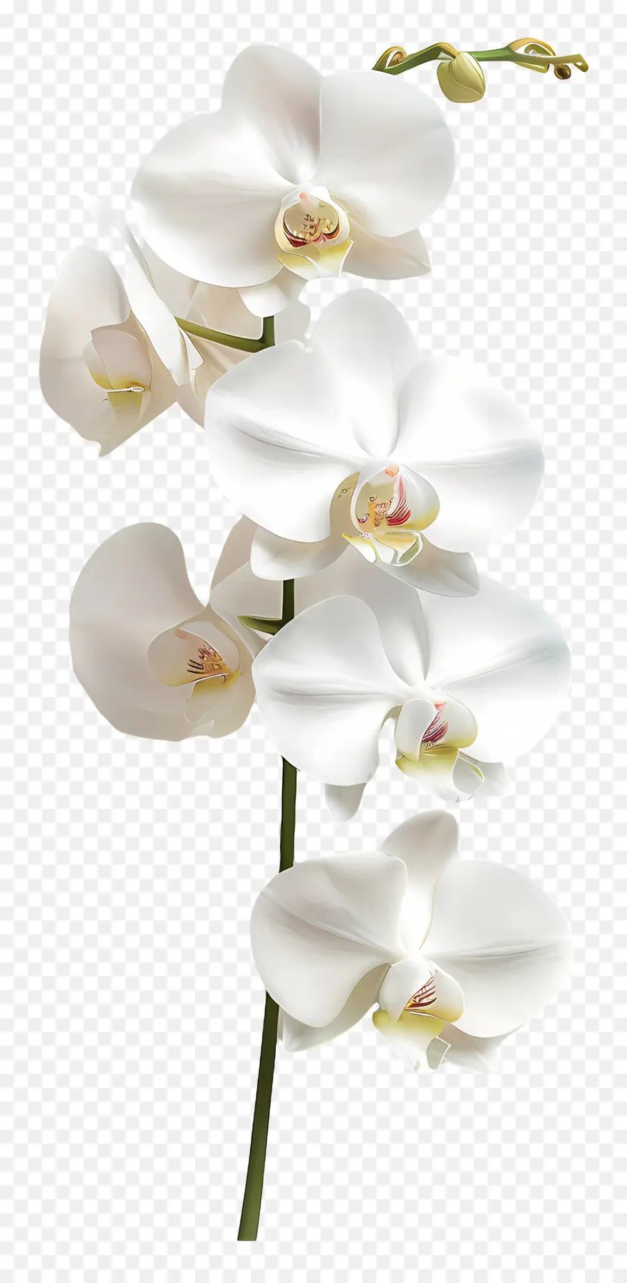 Fleur D'orchidée，Orchidée Blanche PNG