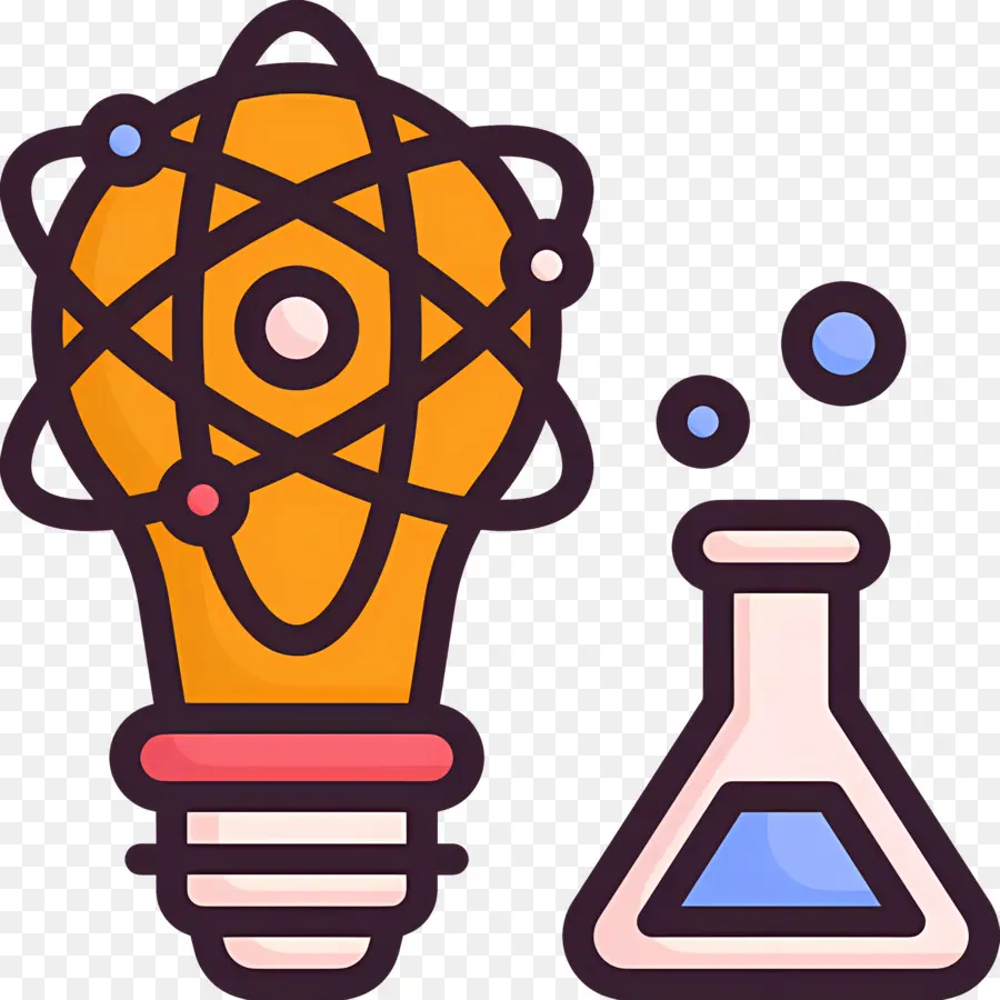 Science Et Technologie，Ampoule Et Flacon PNG