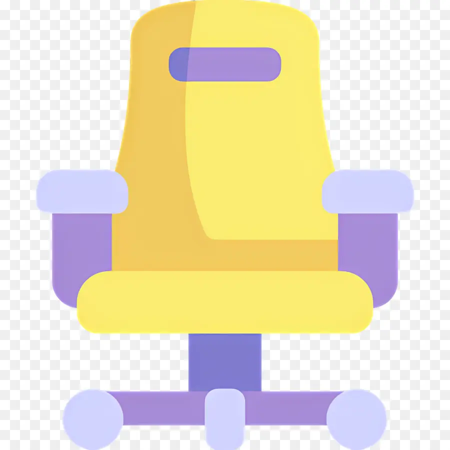 Chaise De Jeu，Chaise De Bureau Jaune PNG