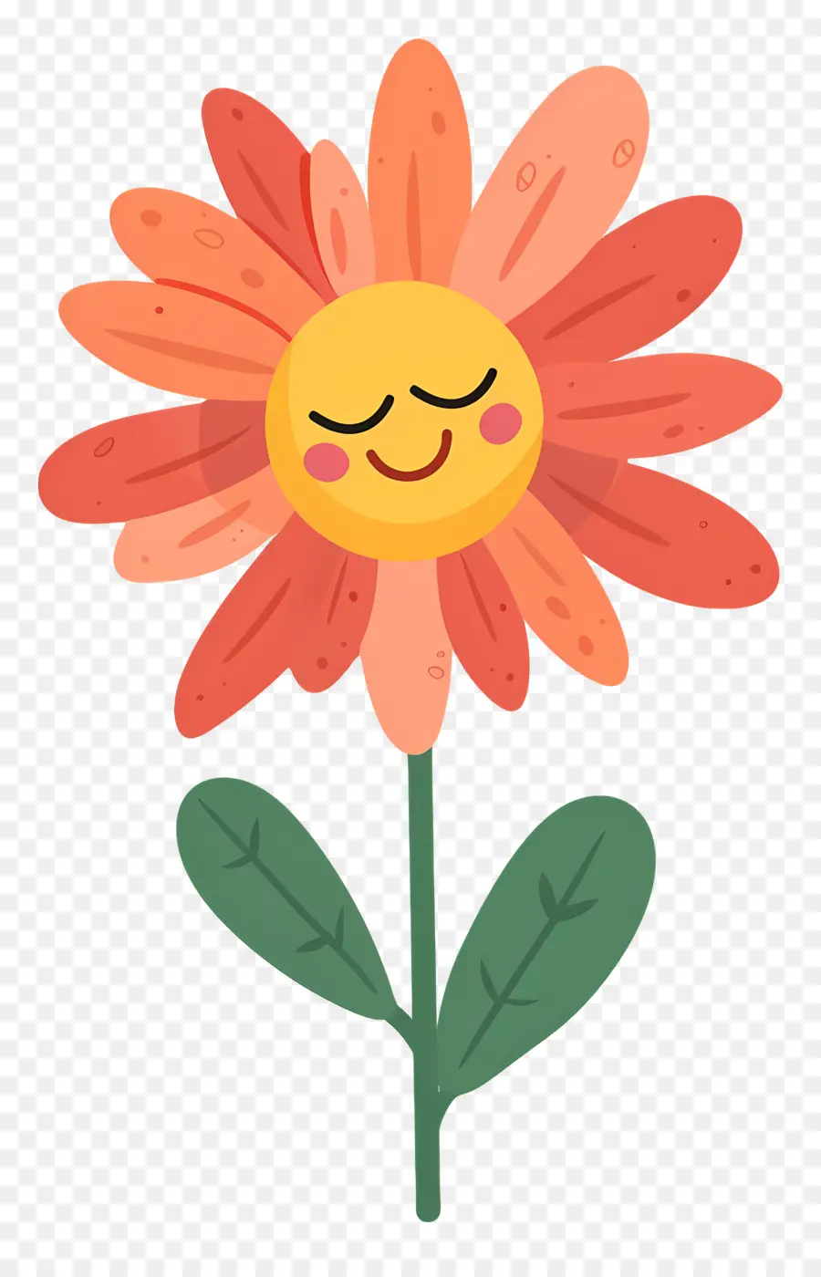 Fleur Emoji，Fleur Endormie PNG