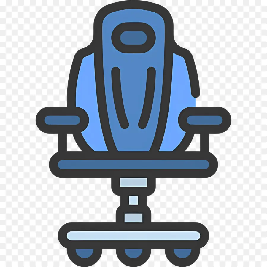 Chaise De Jeu，Chaise De Bureau Bleue PNG