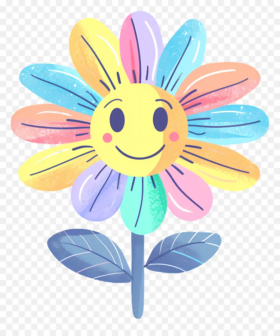 Fleur Emoji，Fleur Heureuse PNG