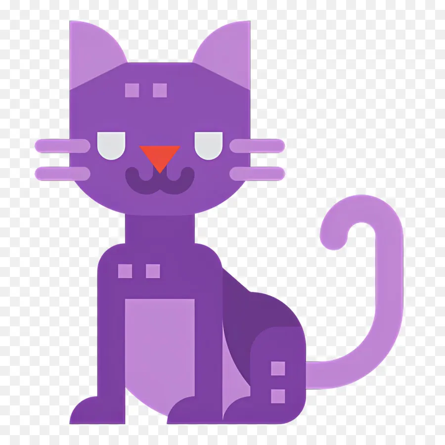 Chat D'halloween，Chat Violet PNG