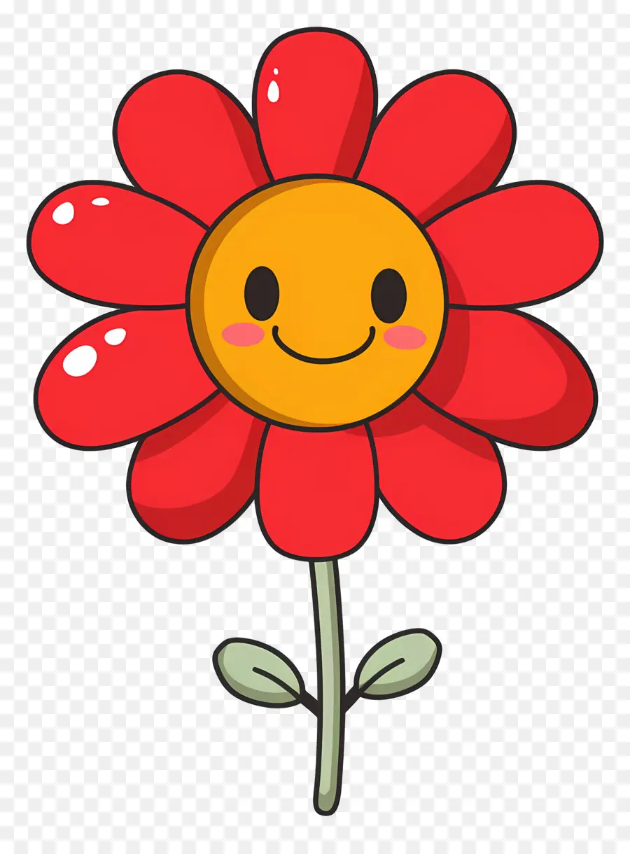 Fleur Emoji，Fleur Rouge PNG