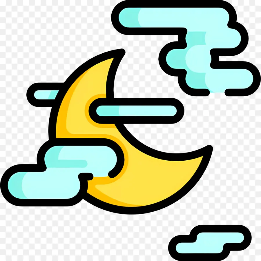 Nuages ​​​​de Lune，Lune PNG