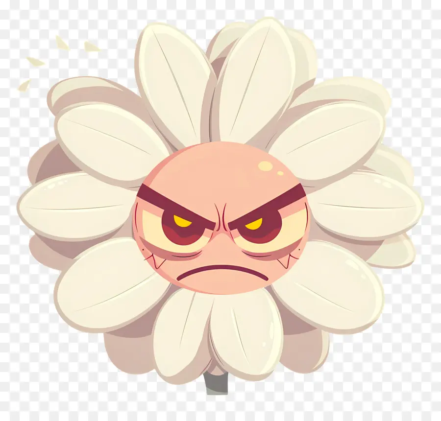 Fleur Emoji，Fleur En Colère PNG