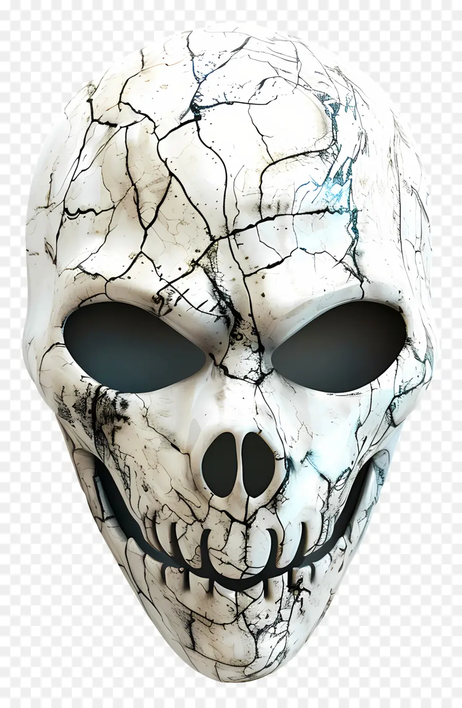 Masque D'halloween，Crâne Fêlé PNG