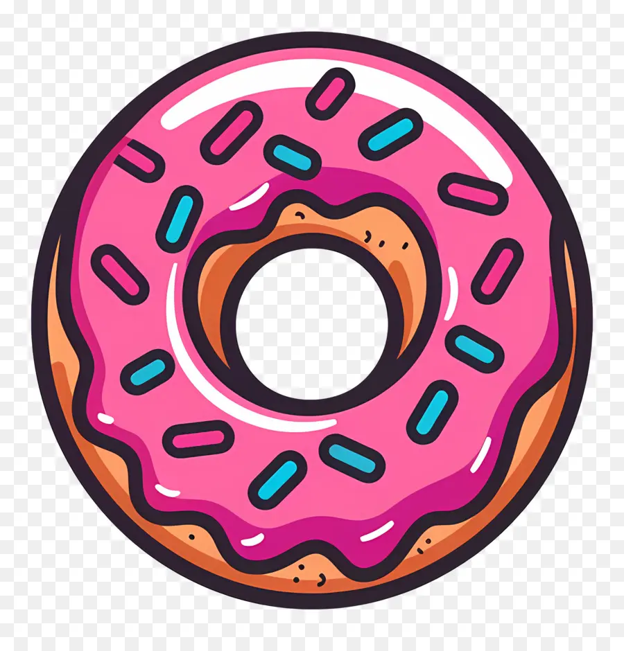 Beignet Animé，Donut PNG