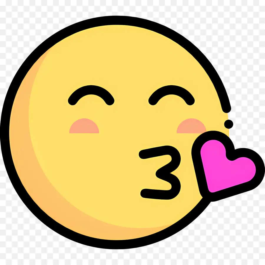 Baiser Emoji，Embrasser Emoji PNG