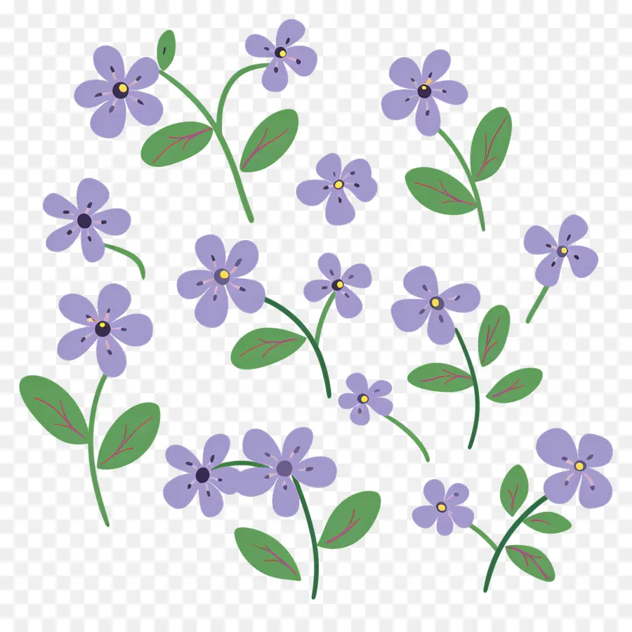 Petite Fleur，Fleurs Violettes PNG