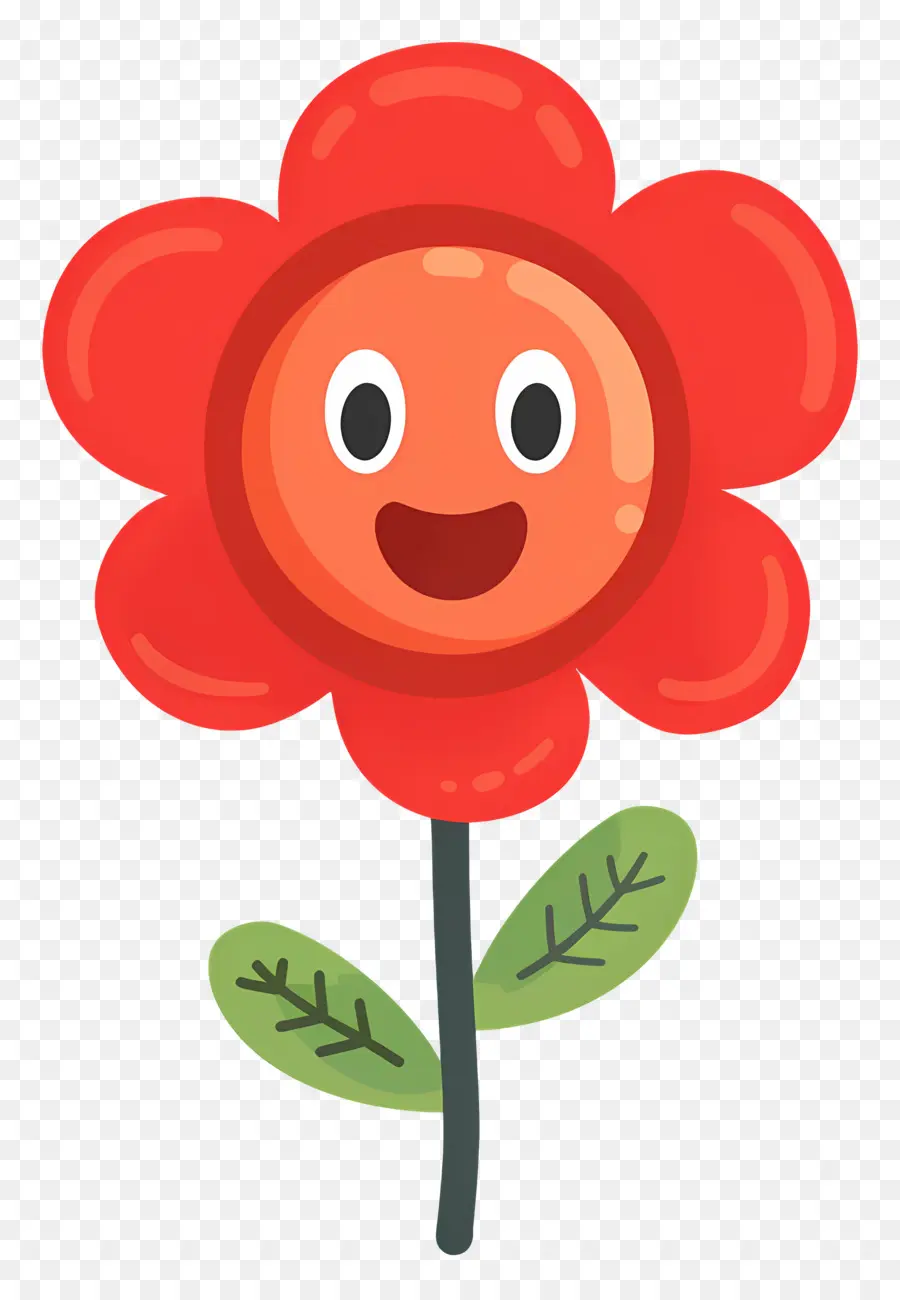 Fleur Emoji，Fleur Rouge PNG