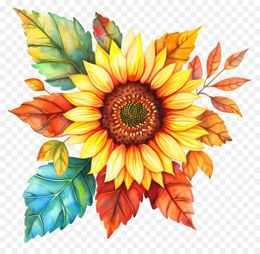 Fleurs D'automne，Tournesols PNG