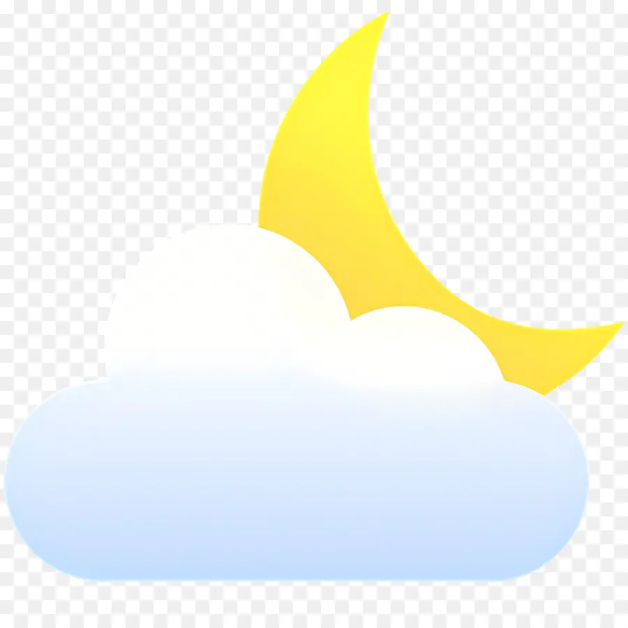 Nuages ​​​​de Lune，Nuage Et Lune PNG