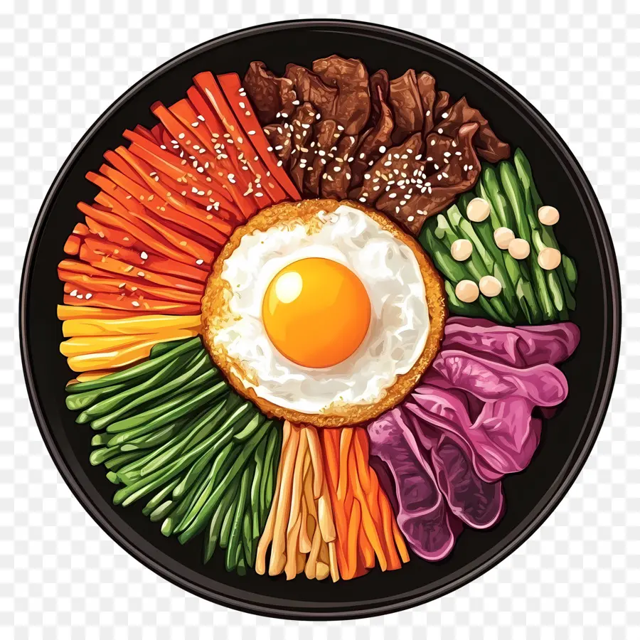 Bibimbap Coréen，Bibimbap PNG