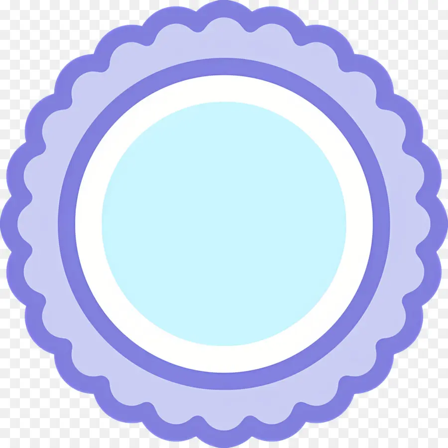 Cadre Photo，Cadre Circulaire Bleu PNG