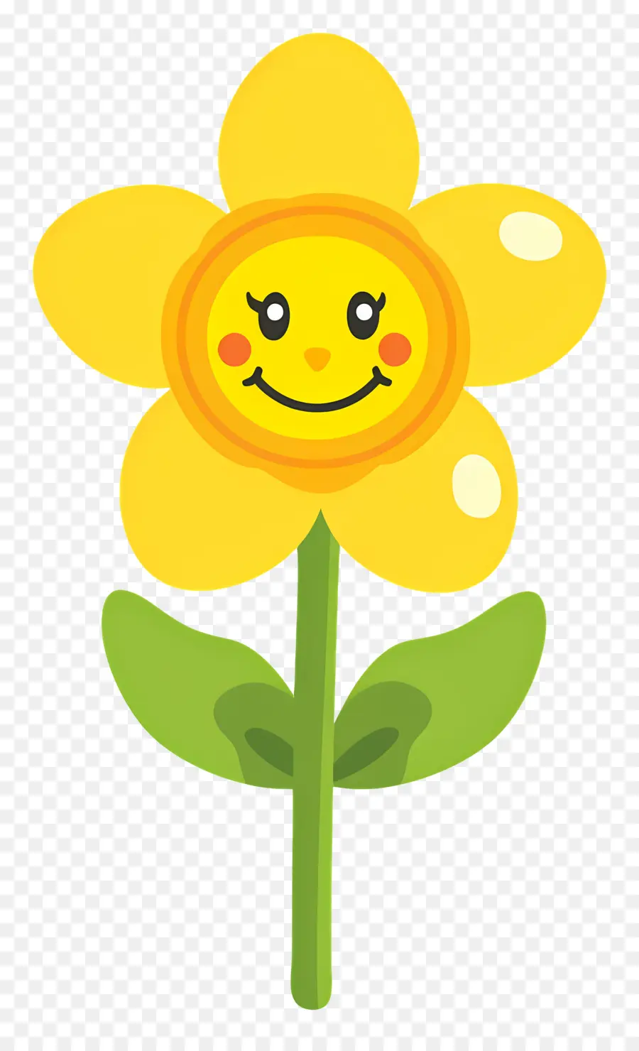 Fleur Emoji，Fleur Jaune PNG