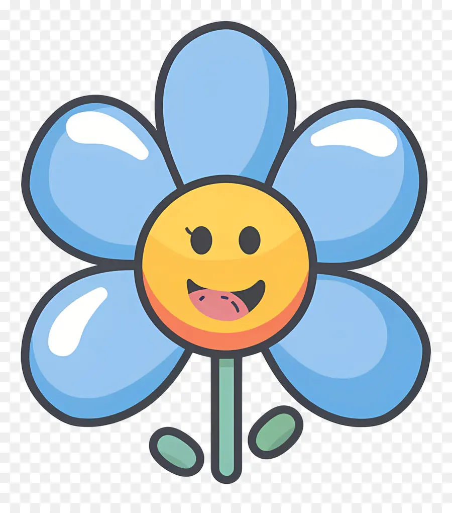 Fleur Emoji，Fleur Souriante PNG