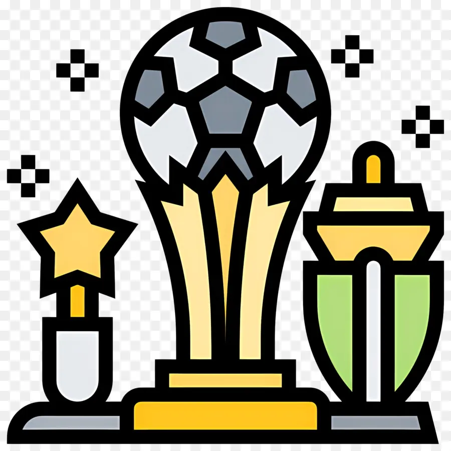 Coupe De Football，Trophées De Football PNG