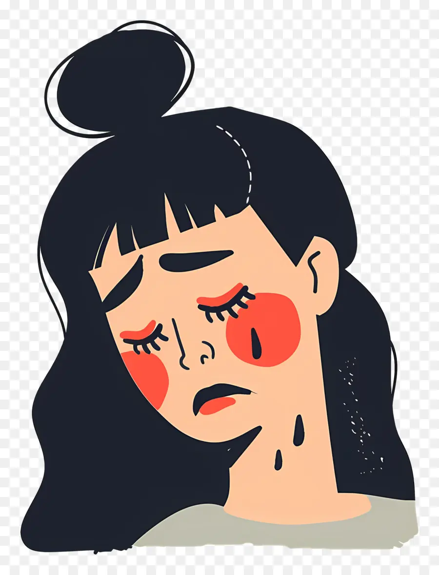 Femme Qui Pleure，Fille Triste PNG