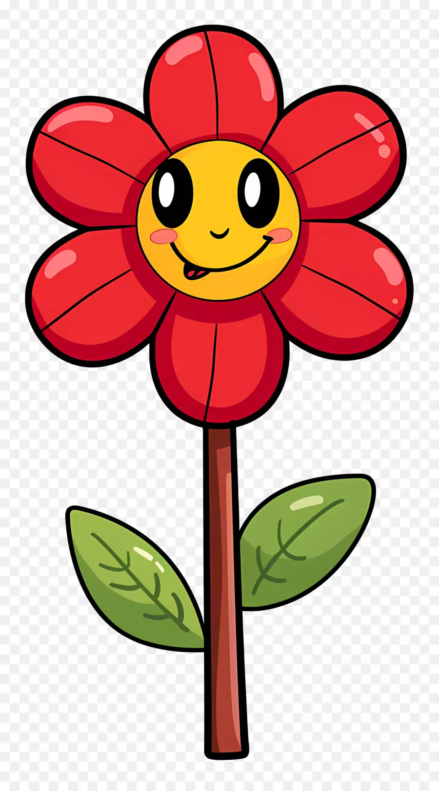 Fleur Emoji，Fleur Rouge PNG