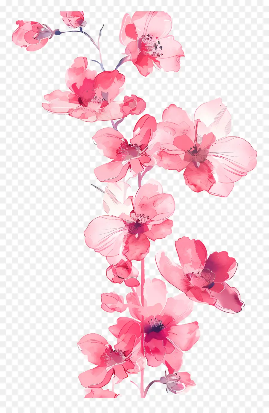 Fond Rose，Fleurs PNG