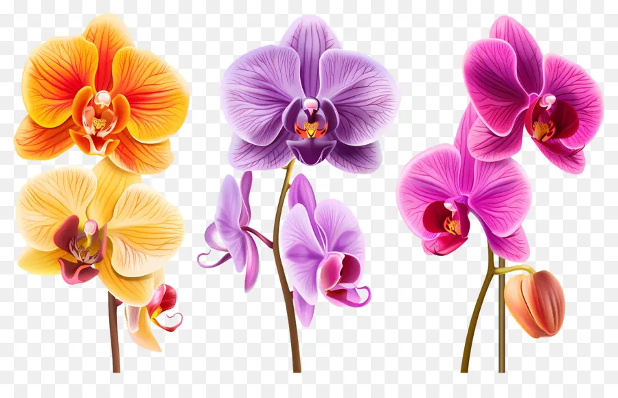 Fleur D'orchidée，Fleurs D'orchidées PNG