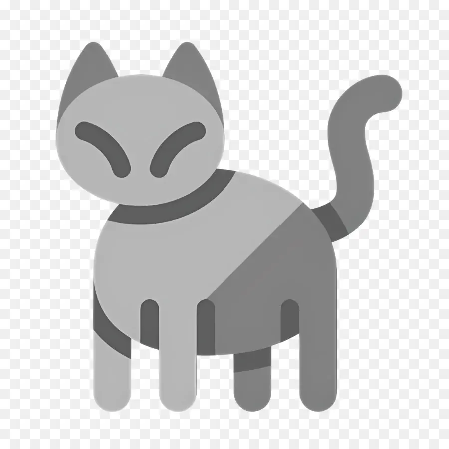 Chat D'halloween，Chat Gris PNG