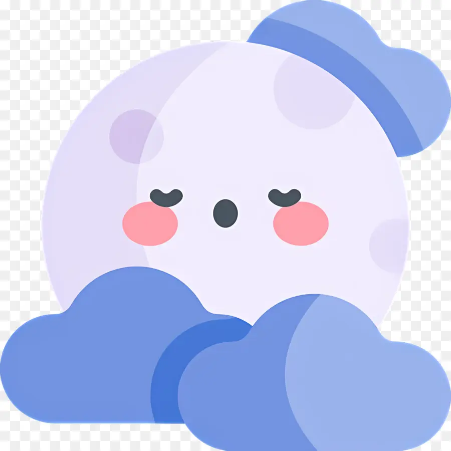 Nuages ​​​​de Lune，Lune Endormie PNG