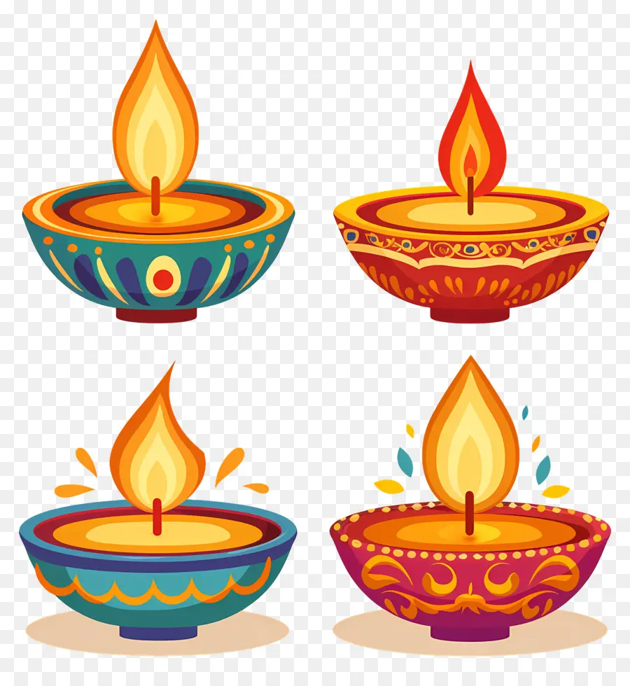 Bougie De Diwali，Lampe PNG