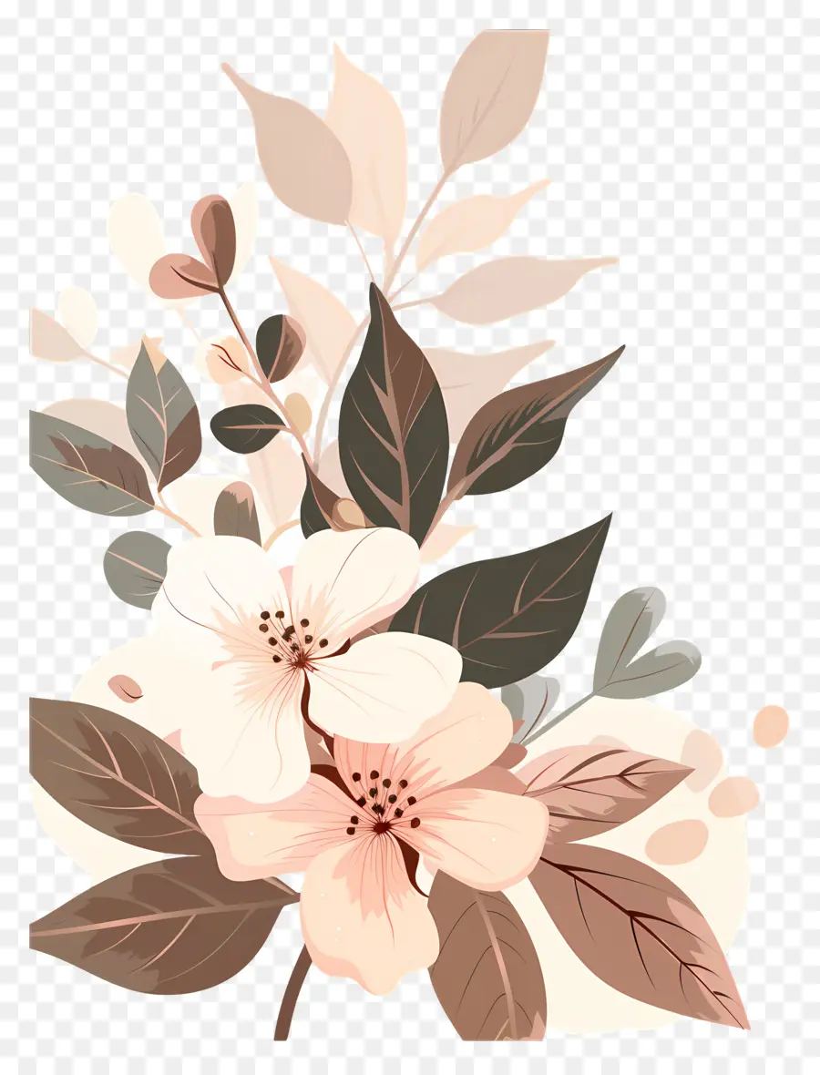 Fond Rose，Fleurs PNG