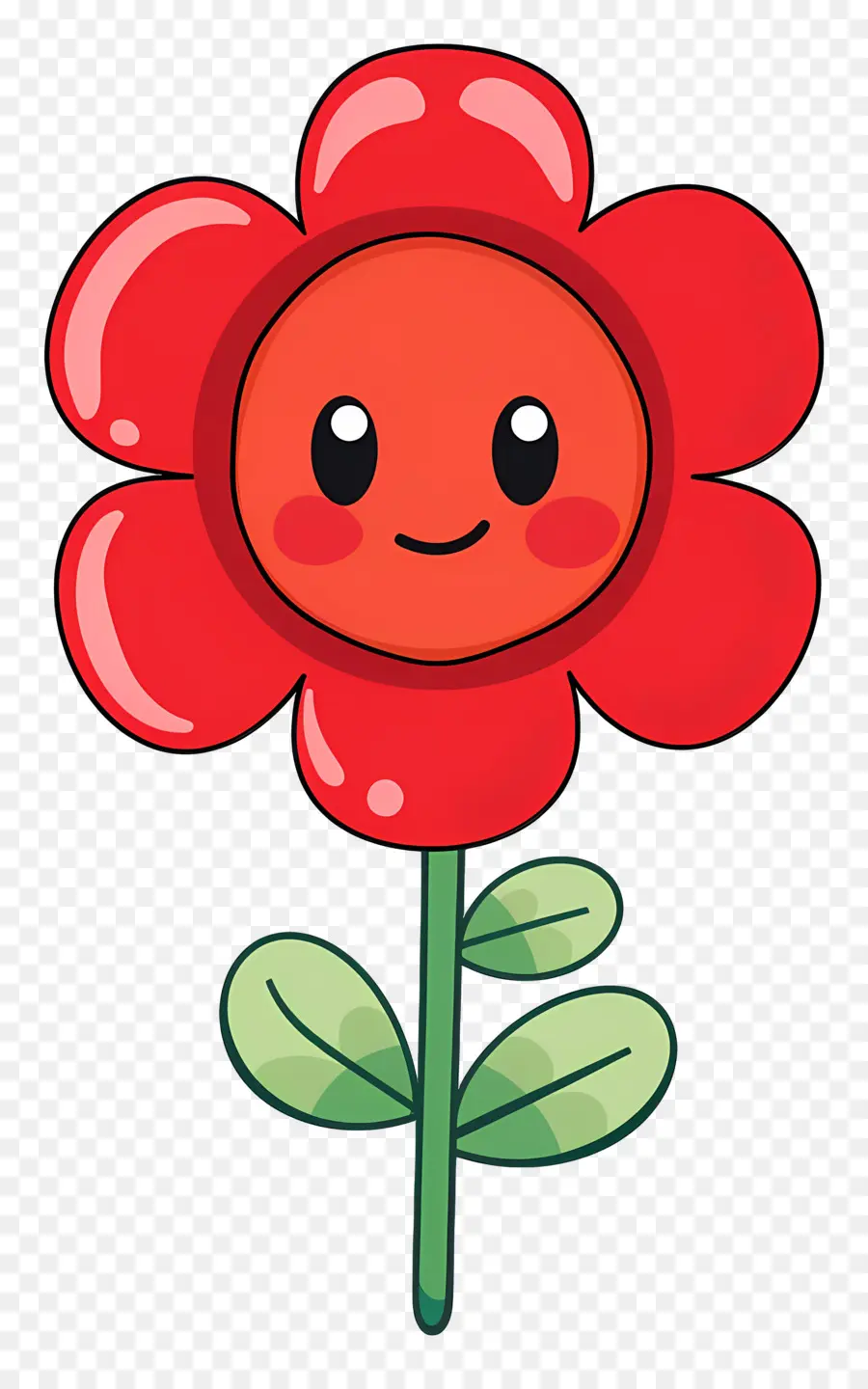 Fleur Emoji，Fleur Rouge PNG