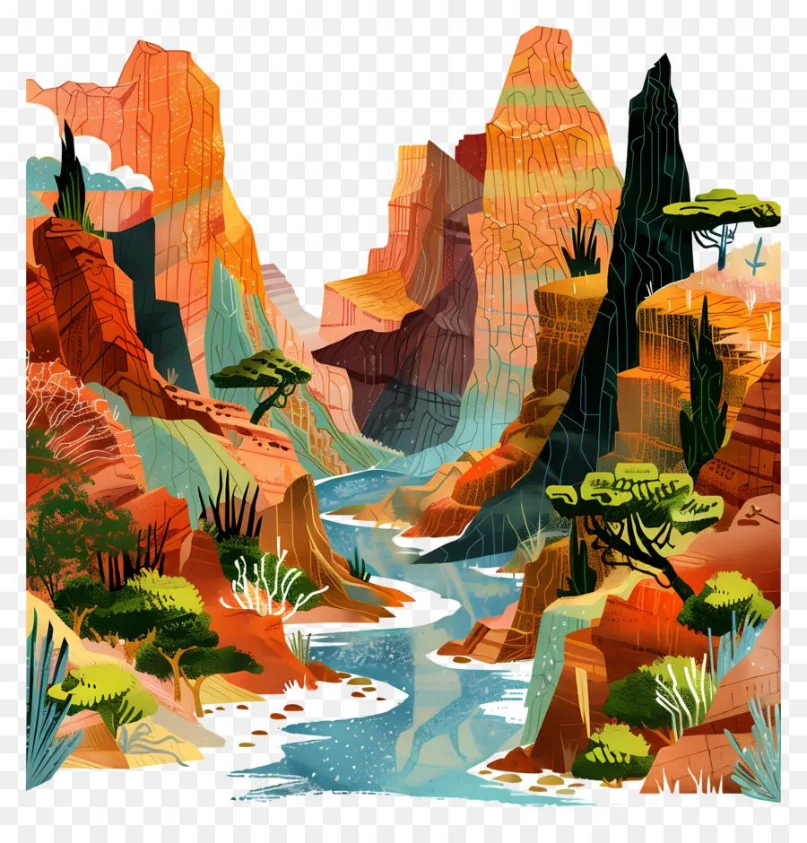 Fond Naturel，Canyon PNG