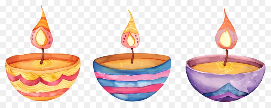 Diwali Diya，Lampes Décoratives PNG