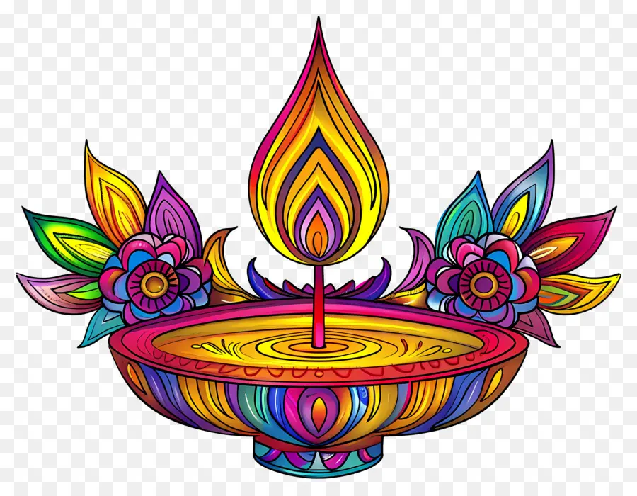 Fleur De Diwali，Lampe Décorative PNG