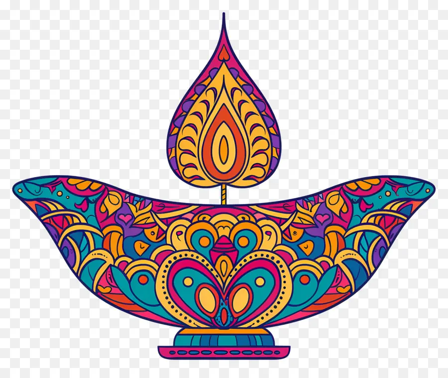 Diwali Diya，Lampe Décorative PNG