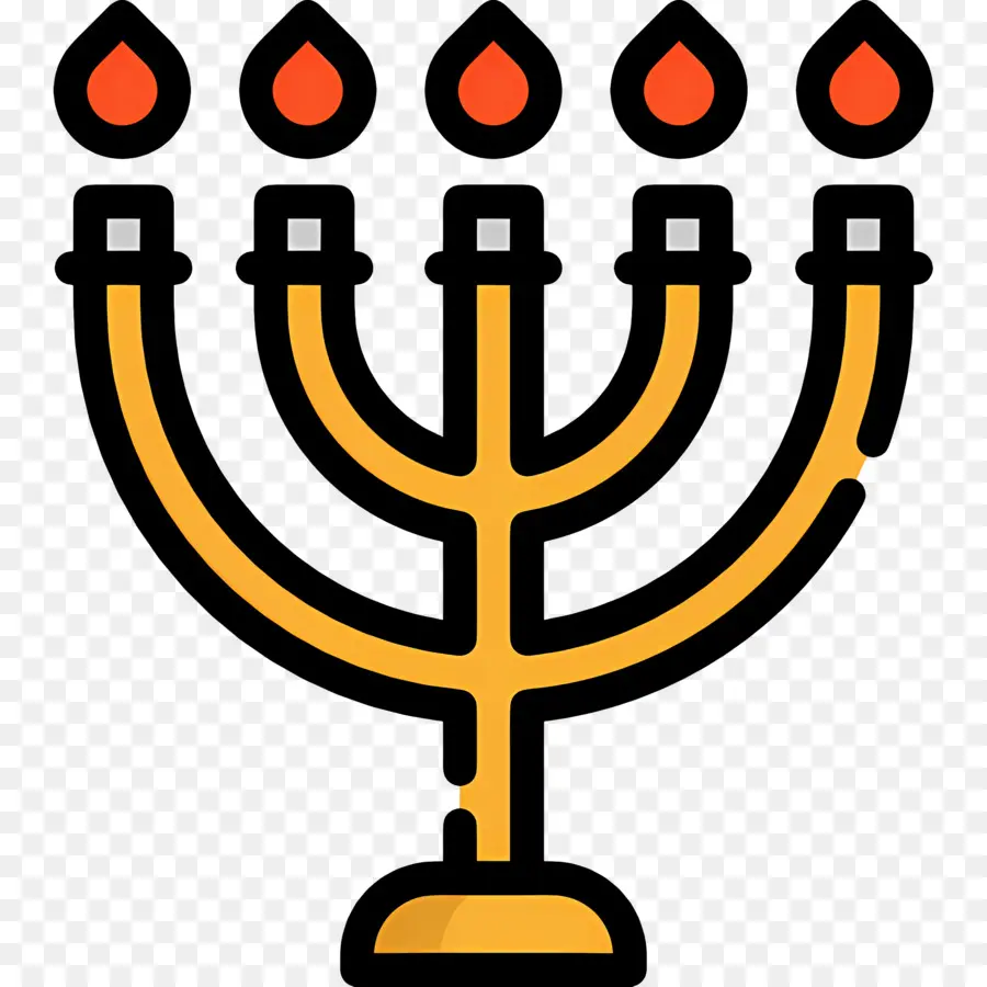 Hanoukka Menorah，Ménorah PNG