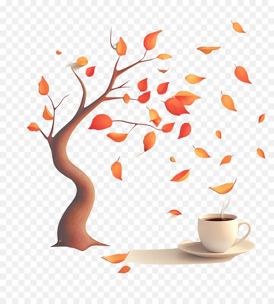 Matin D'automne，Arbre D'automne PNG