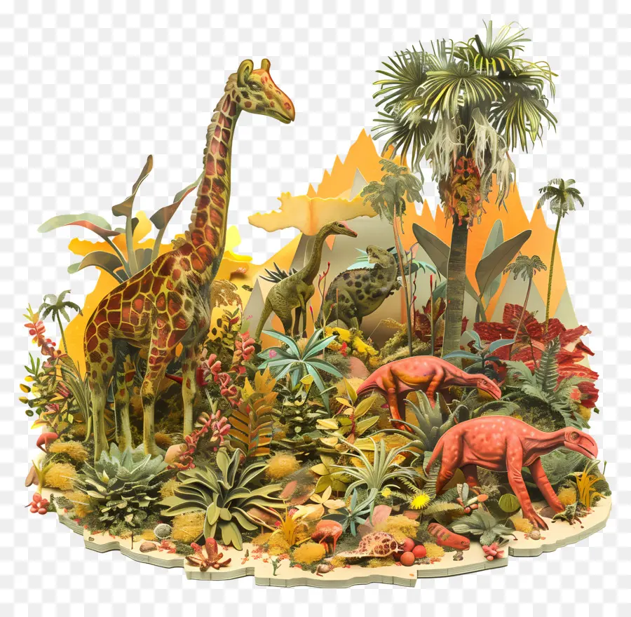 Fond Naturel，Dinosaures PNG