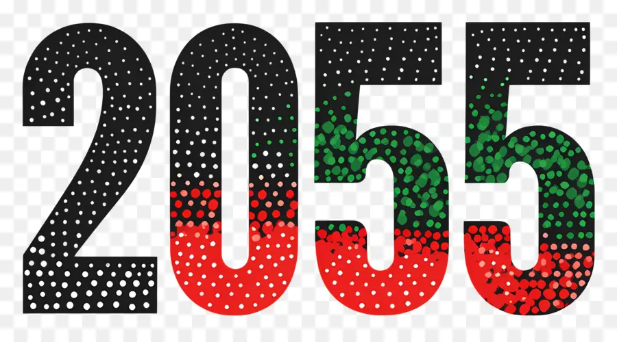 2055 Bonne Année，2055 PNG