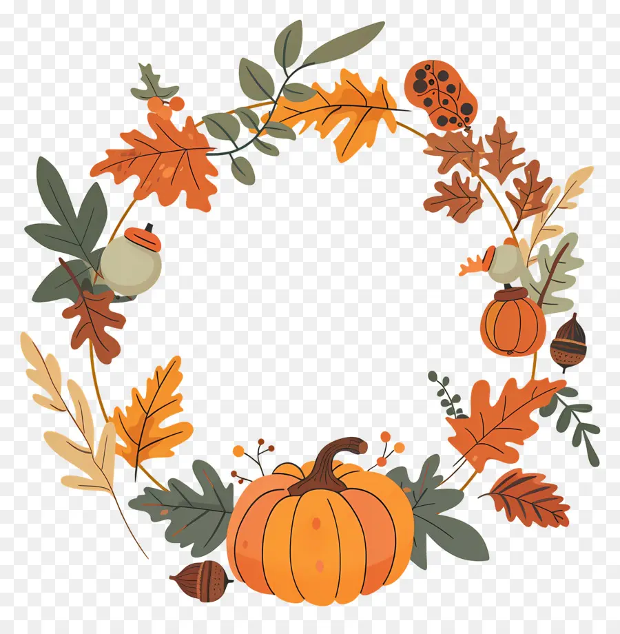 Couronne D'automne，Citrouilles PNG