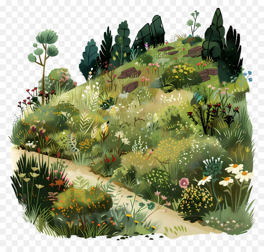 Fond Naturel，Jardin PNG