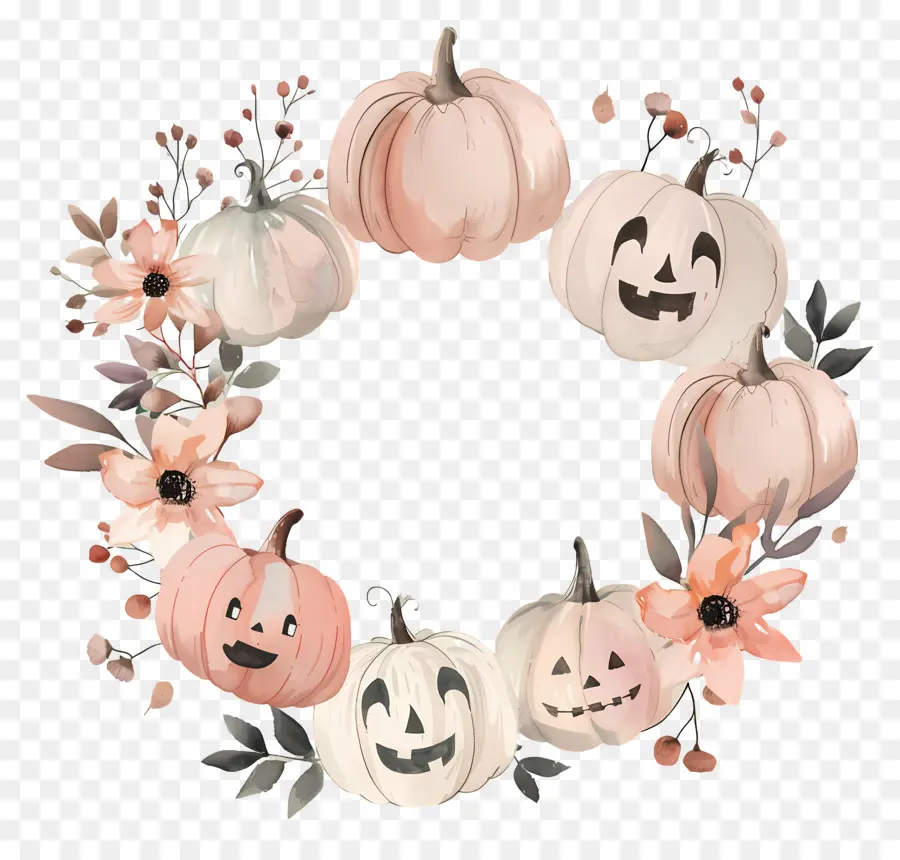 Couronne D'halloween，Citrouilles PNG