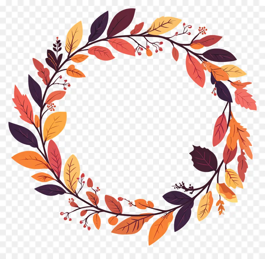 Couronne D'automne，Feuilles PNG