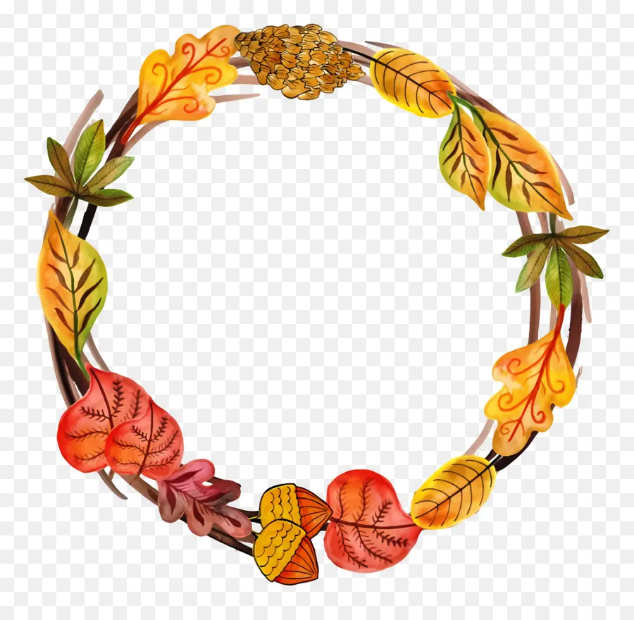 Couronne D'automne，Feuilles PNG