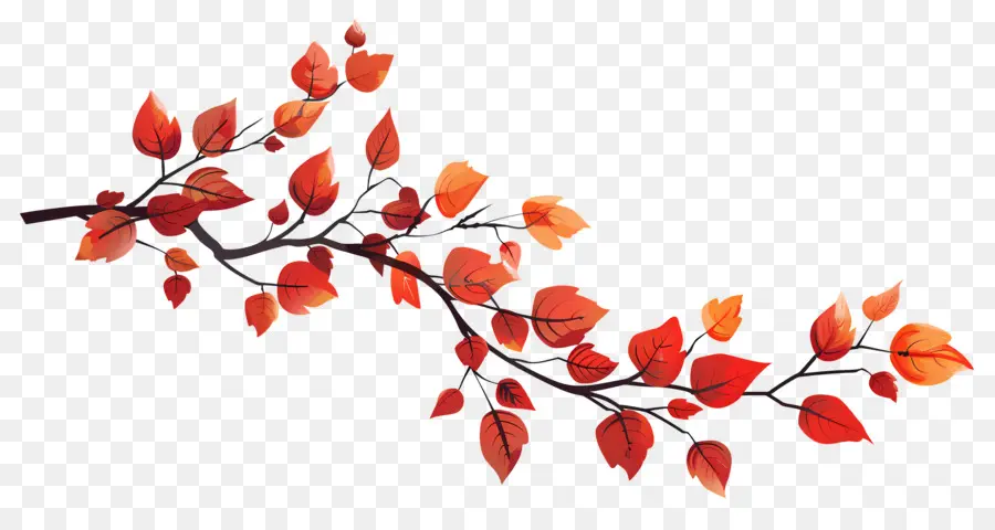 Branche D'automne，Feuilles D'automne PNG