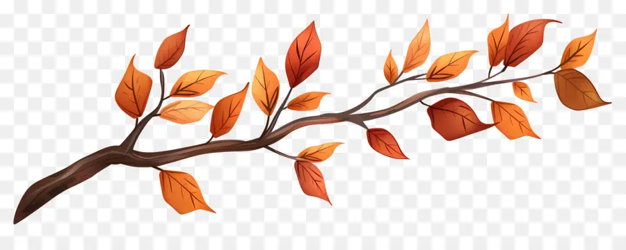 Branche D'automne，Glands Et Feuilles PNG