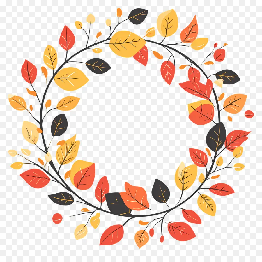 Couronne D'automne，Feuilles PNG