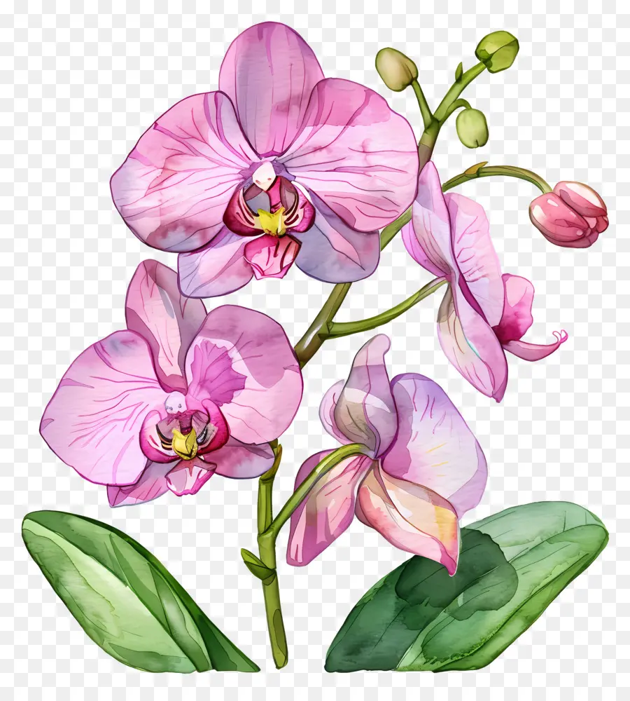 Fleur D'orchidée，Orchidées Violettes PNG